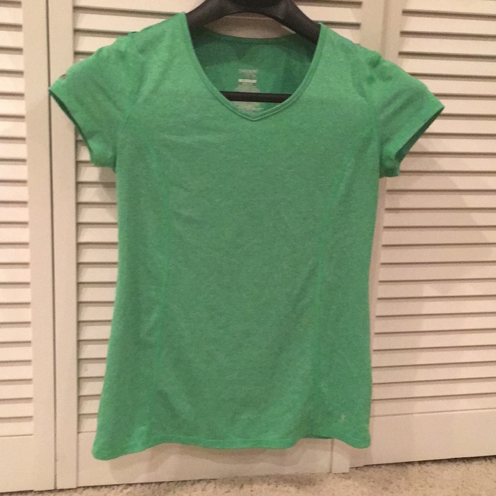 Green workout shirt